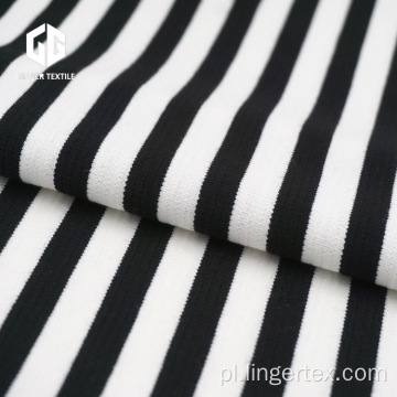 Osmańska tkanina w paski z przędzy barwionej na T-shirt
